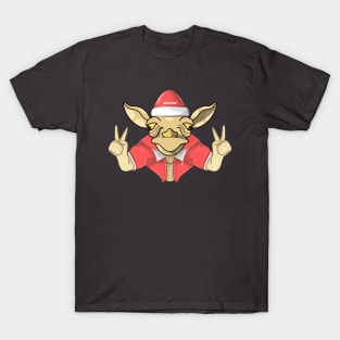 santa giraffe T-Shirt